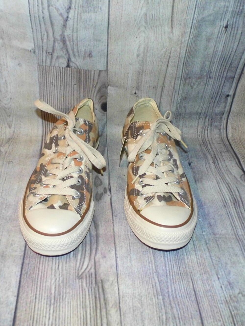 CONVERSE Chuck Taylor All Star OX Brown Camouflage Sneakers Womens Size 8 - Picture 4 of 8